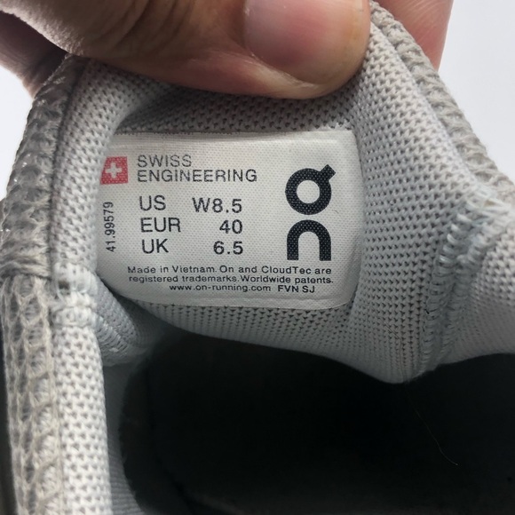 On Cloudswift 3 Running Shoes Women's 8.5 Glacier White Gray Athletic Sneakers - Picture 5 of 7